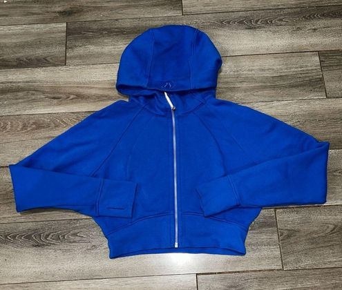 Lululemon Scuba Full-Zip Cropped Hoodie Jacket Blazer Blue Tone Never Worn  Size 10 - $115 - From M