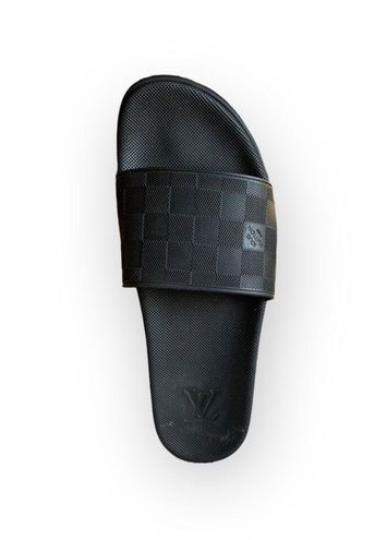 Louis Vuitton Waterfront slides in graphite monogram Grey Cloth