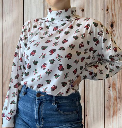 Vintage Christmas Turtleneck Size 22 
