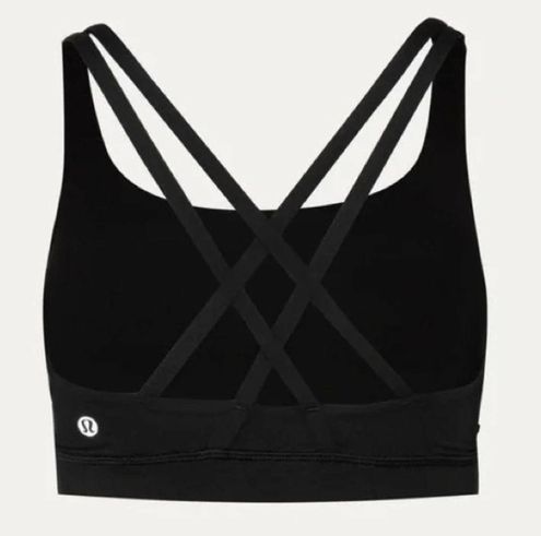 Peloton Black with Multi-Colored Criss Cross Straps Sports Bra