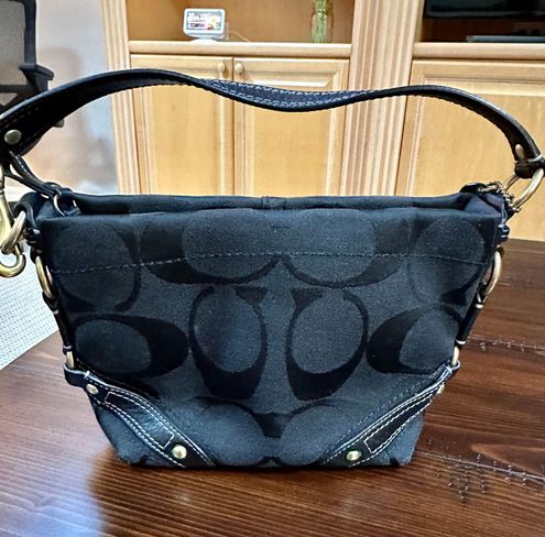 coach mini shoulder bag black