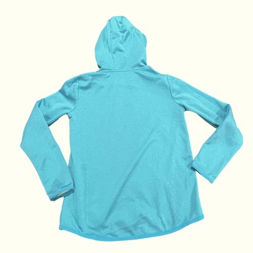 Under Armour Women's Fleece Big Logo Hoodie Blue Loose Fit Coldgear size XS  - $19 - From Katie