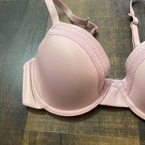 Wacoal Pink Perfect Primer Underwire Lace T-Shirt Bra Size 34C - $25 - From  Brooklyn