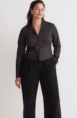 Madewell NWT Poplin Hook-Front Shrunken Shirt Size 14 - $24 New