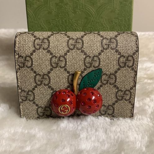 Gucci GG Supreme Cherry Wallet at the best price