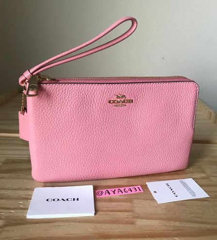 Coach Large Double Zip Wristlet Pink - $125 (29% Off Retail) New With Tags  - From Aya