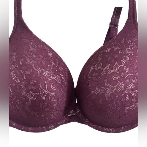 Cacique Modern Lace Padded Underwire bra plum 44D Size undefined - $21 -  From Katrina