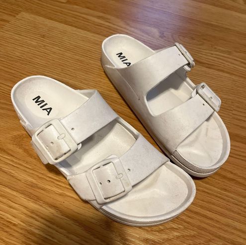 MIA White Slides Size 6 - $10 - From Ava