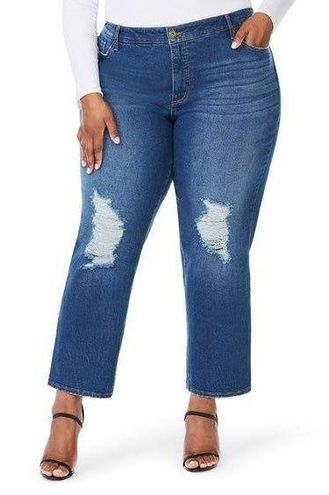 Sofia Vergara Jeans Women's Leslie High-Rise Slim Straight Jeans Size 6