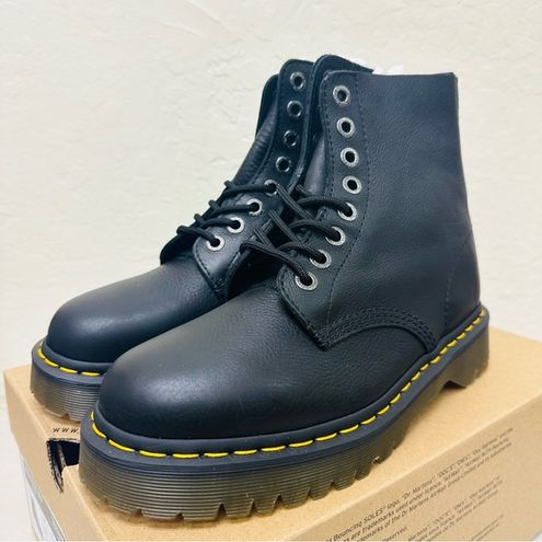 Louis Vuitton X Dr Martens 1460 Pascal Leather Lace Up Boots in