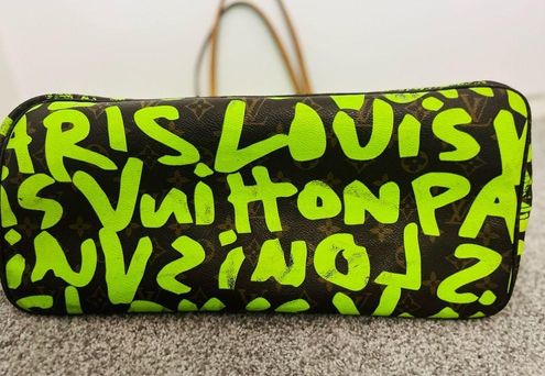 Louis Vuitton Graffiti Neverfull Stephen Sprouse Neverfull Neon Green -  $1558 - From Kelly