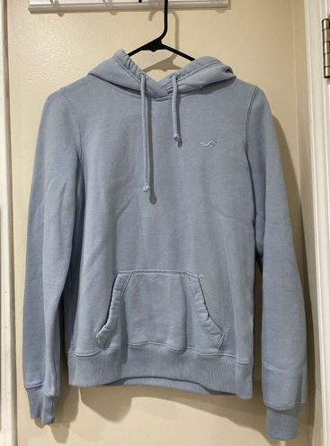 Baby blue cheap hollister hoodie