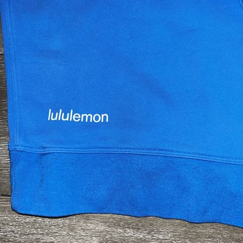 Lululemon RARE Blue Nile Perfectly Oversized Graphic Logo Crewneck