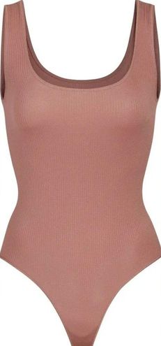 SKIMS NWT Scoop Tank Bodysuit in Rose Clay women's size 4X/5X - $51 New  With Tags - From Spencer