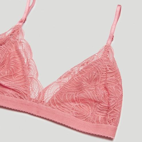 Aritzia Raspberry Pink Talula Monterey lace bralette - $15 New With Tags -  From Angela