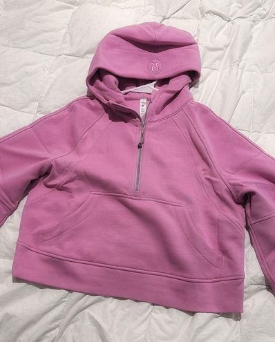 Lululemon Scuba Oversized Half-Zip Hoodie Pink Size XS - $110