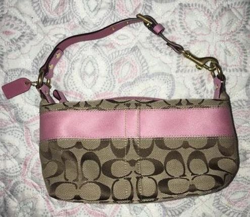 Coach Poppy crossbody purse or clutch -Small Pink | eBay