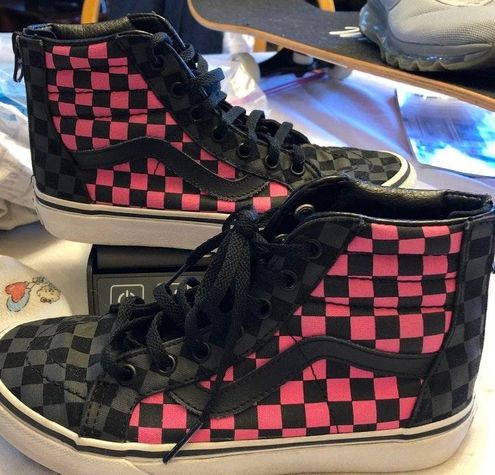 vans high top zipper back
