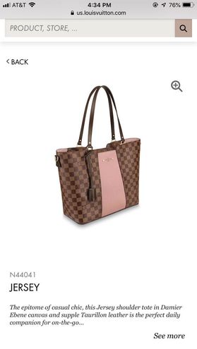 Louis Vuitton Damier Ebene Taurillon Jersey Magnolia