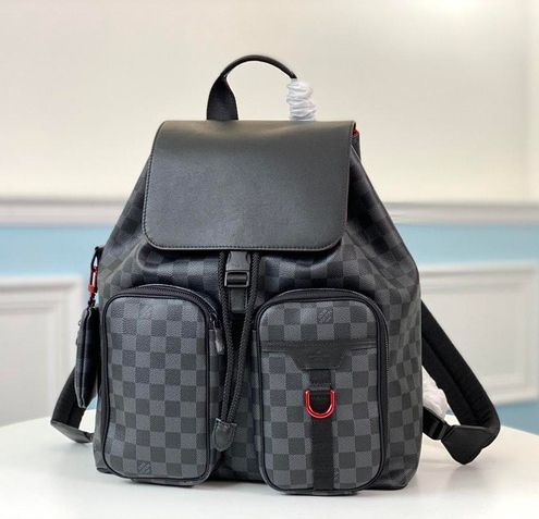 LV LOUIS VUITTON Utility Damier Graphite Backpack, New Authentic w