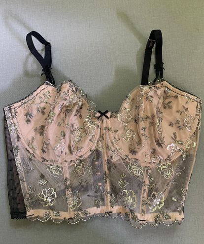 Victoria's Secret Wicked Unlined Embroidered Bra Top Tan Size M - $55 (35%  Off Retail) New With Tags - From Sarah