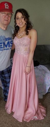 camille la vie pink prom dress