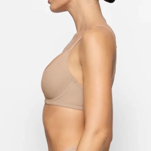 SKIMS New Fits Everybody Unlined Demi Bra Clay Size 36DD - $32