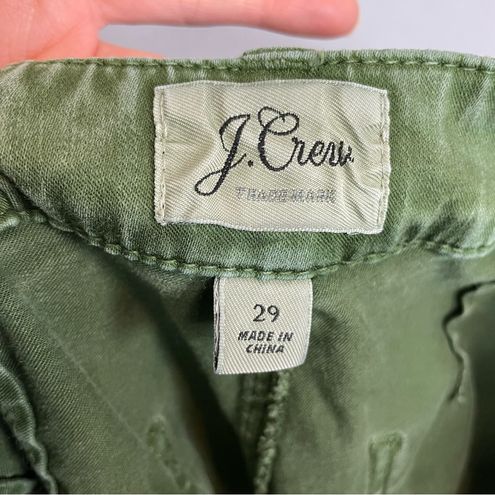 J.Crew Pants Green Slim Fit Pockets Zipper Ankle Women Size 29 Army Olive -  $36 - From Jupiter Juniper