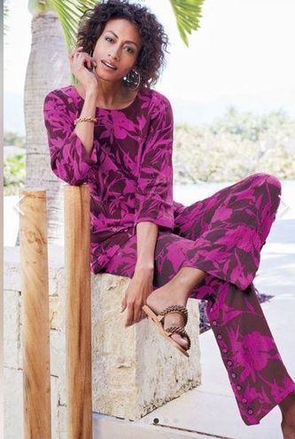 Soft Surroundings NWT Oceo Gauze Tunic & Wide Leg Pants - $100 New