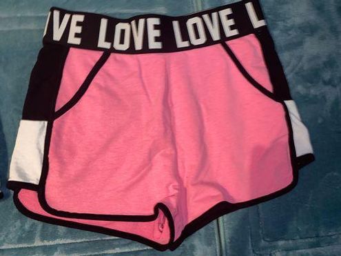 No Boundaries Love Athletic Shorts Pink 