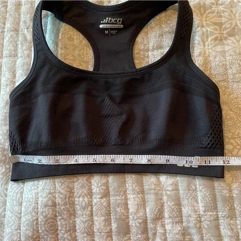 Bcg Low Support Black Activewear Racerback Sports Bra Medium