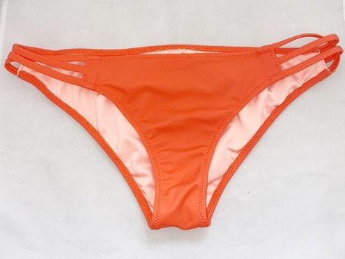 Victoria S Secret Strappy Cheeky Bikini Bottoms Pink Curtsy