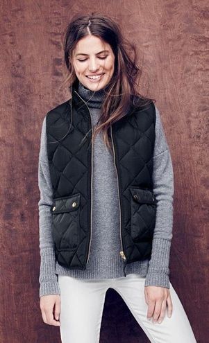 j crew quilted jacket womens