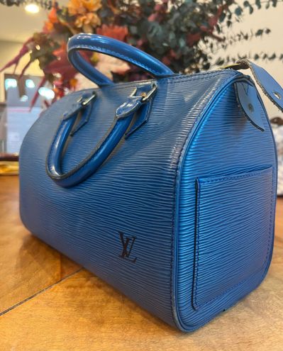 Louis Vuitton Authentic LV Blue Epi Speedy 25 - $499 - From emelia