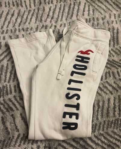 Hollister white store sweatpants