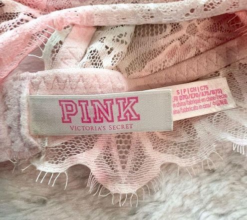 PINK - Victoria's Secret VS PINK Pink Rainbow Pastel Lacy Racerback  Bralette Size Small - $23 - From Megan