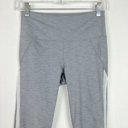 Athleta High Rise Mesh Chat Leggings Athletic Gray Size Small S EUC L1788 -  $30 - From Laura