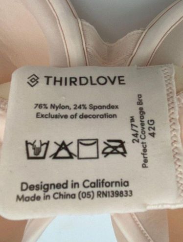 Thirdlove 24/7 Perfect Coverage Bra Underwire Bra in Soft Pink