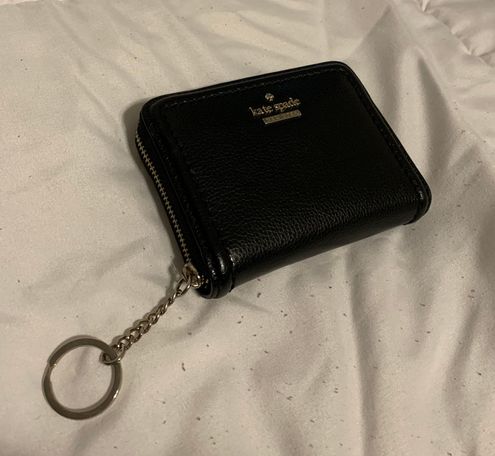 black kate spade keychain wallet