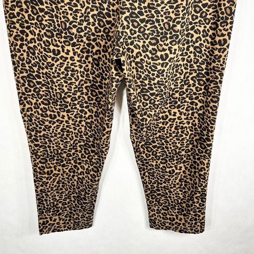 Terra & Sky Terra Sky Plus Size 3X Pants 24W 26W Leopard Print