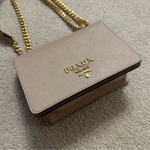 Prada Saffiano Flap Chain Cross Body Bag Purse - $1143 - From