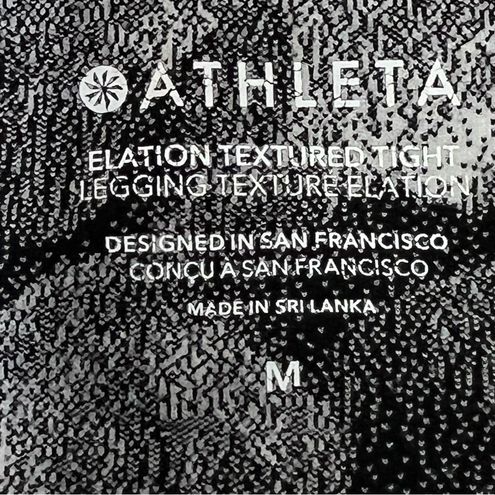 ATHLETA Women's Elation Textured Tight size SMALL Chakra Floral
