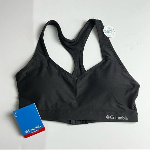 Columbia Womens Black Athletic Sporty High Impact Sports Bra Sz M Size M -  $36 New With Tags - From Thrifty