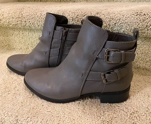 old navy gray booties