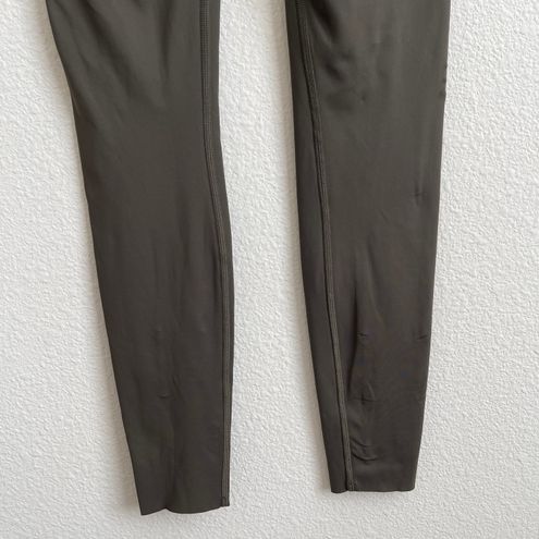 Lululemon Dark Olive Green Mid-Rise Fast & Free Full Length 28” Tight  Leggings Size 4 - $65 - From Karena