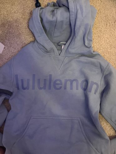 Lululemon All Yours Hoodie Sweatshirt Graphic Chambray Blue