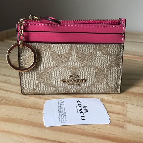 Coach Card Holder Pink - $69 (11% Off Retail) New With Tags - From Aya