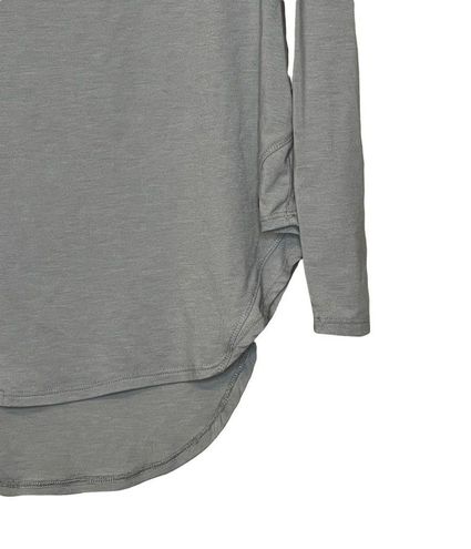 Apana Womens Yoga Top Size Small Gray LS Pullover Athletic