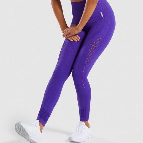 Gymshark Energy Seamless Leggings in Purple. Size - Depop