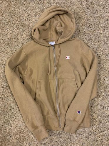 tan champion zip up